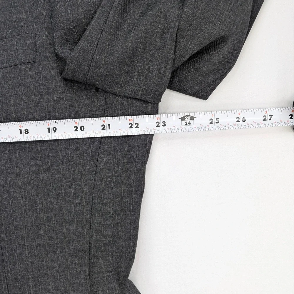 🧥 Jos A Bank Signature 100% Wool Blazer Charcoal Gray 44R Classic